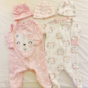 *Bundle* Gerber sleepers and matching hats